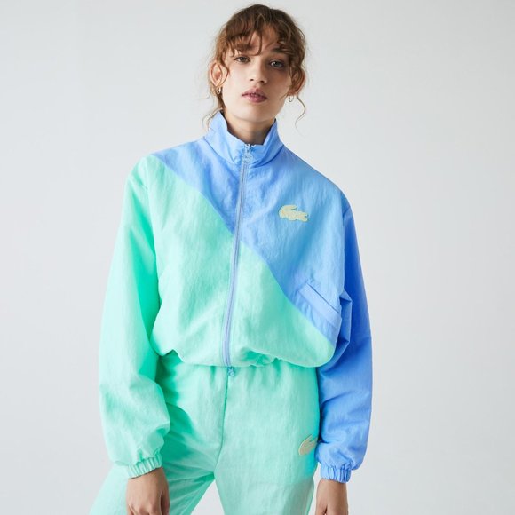 Lacoste Jackets & Blazers - RARE Lacoste Bicolor Zip Windbreaker Pastel Blue Jacket | 34